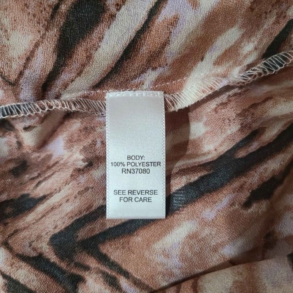 Size 18/20W EST. 1946 Shades of Brown Stretch Top - Picture 4 of 4